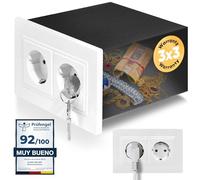 Elder Welder® Caja Fuerte Camufladas con Llave y Función de Enchufe Falso | Protege tus Objetos de Valor, Pequeña Caja Secreta, Caja Seguridad de Pared, Embalaje Discreto