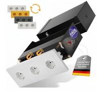 Elder Welder® Caja Fuerte Enchufe Falso | Compatible con Cualquier Enchufe Triple Schuko | Caja Fuerte Camufladas con Llave | Pequeña Caja Secreta | Caja Seguridad Pared