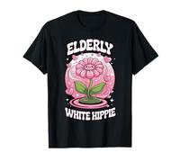 Elderly White Hippie Funny Saying Vintage Grandpa or Grandma Camiseta