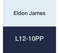 Eldon James L12-10PP Codo roscado de polipropileno derivado no animal, rosca NPT 3/4-14 a púas de 5/8 pulgadas (paquete de 10)