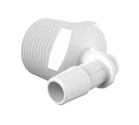 Eldon James L12-8NN Codo roscado de nailon natural, rosca NPT 3/4-14 a púas de 1/2 pulgadas (paquete de 10)