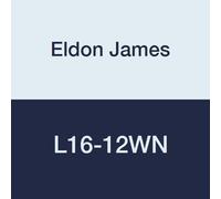 Eldon James L16-12WN Codo roscado de nailon blanco, rosca de 1-11 1/2 NPT a púa de 3/4" (paquete de 10)