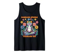 Eldorado Springs Colorado USA - Diseño Zen de Rana Colorida Camiseta sin Mangas