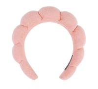 ELDTEC 1 diadema de spa para mujer, diadema de maquillaje hinchada, antideslizante, ancha de esponja de rizo para el cuidado de la piel, lavado facial, eliminación de maquillaje, ducha, máscara facial