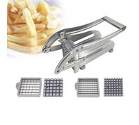 Eldtec Cortador de patatas fritas de acero inoxidable, Cortador patatas paja, Cortador manual de alimentos para patatas, zanahorias, pepinos, Corte rápido con cuchillas de 3664 agujeros