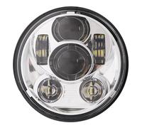 ELDVSUA Faros Auxiliares De Moto Faro Delantero Con Proyector LED 575 Para Sportster Para XL 1200 883 Para Breakout(Cromo)