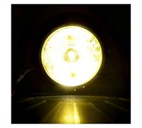 ELDVSUA Faros Auxiliares De Moto Faros Retro De Motocicleta 575 Pulgadas Carcasa Metal Haz Alto Y Bajo Universal Modificado 12V Redondo(1Pcs-C)