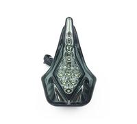 ELDVSUA Faros Auxiliares De Moto Para YZF R6 2008 2009 2010 2011 2012 Accesorios De Motocicleta Marcador Central Delantero Luz LED Piloto Faro Antiniebla Cabeza(Smoke LED light)