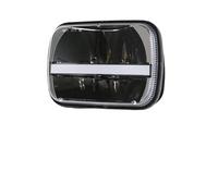 ELDVSUA Motocicleta Faro Faros Faros LED Rectangulares Haz Sellado 5X7 Pulgadas Para ZRX 1100 Y 1200 Luces Giro Ámbar DRL Blancas(High Low beam DRL)