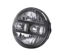 ELDVSUA Motocicleta Faro Faros Para Touring Para Softail Para Heritage Para Street Para Glide Proyector Faros Delanteros LED Universales 5,75/7 Pulgadas 90W(5.75 inch Black)