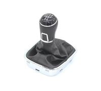 ELDVSUA Palanca De Cambios Palanca De Cambios De 5/6 Velocidades Con Funda De Cuero Estilo De Coche Para VW ParaPolo 6C 2015 2016 2017 Y 2018(5 velocidades)
