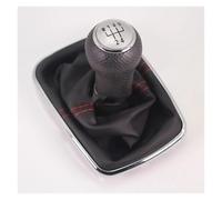 ELDVSUA Palanca De Cambios Para VW Para Golf 4 Para GTI Para GTD Para Jetta 4 Para Bora 1998 1999 2000-2005 Pomo Cambio Marchas 5/6 Velocidades 12 Mm Funda Cuero(D 5 Speed)