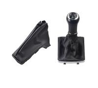ELDVSUA Palanca De Cambios Perilla De Cambio Marchas 5/6 Velocidades Funda Cuero PU Collar Para Opel Para Astra III H 1.6 Para Vauxhall 2004 2005 2006 2007-2010(6R Set)
