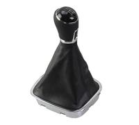 ELDVSUA Palanca De Cambios Pomo De Cambio De Marchas De 5/6 Velocidades Cubierta Antipolvo Funda Cuero Pieza Interior Para VW Para Polo 6C 2015 2016 2017 2018(6 Speed leather)