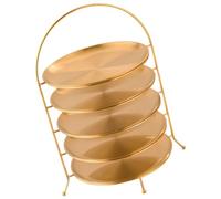 Ele - Bandeja de acero inoxidable de 2 niveles para cazuelas de bufé y postres, ideal para fiestas, eventos y catering, soluts Slish & Display