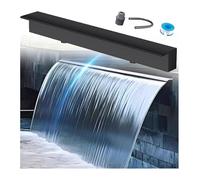 Ele Dark Grey Pond Pond Waterfall Overflow Gauge - Kit de Fuente para Piscina de 62 cm (24,4 Pulgadas) para Jardines, Patios y Parques - Sin Bomba, Ideal para Fuentes de Agua Exteriores