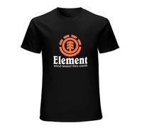 Ele Ment Vertical Eclipse - Camiseta de algodón para hombre, color negro, Negro , 3XL