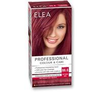 ELEA Crema colorante profesional profesional 66.6 intensa, color rojo con complejo de cuidado de aceite