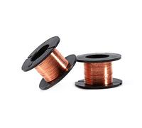 Eleage 5 Alambres Esmaltados de 0,1 Mm, Alambre Bobinado de Cobre, Alambre de Reparación Esmaltado, Longitud 12 M