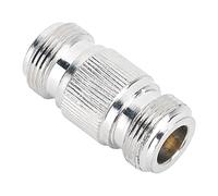 Eleage Conector N de doble paso hembra, 2 unidades para cables coaxiales macho tipo ideal para antenas de radio telecomunicaciones Wi-Fi 50 Ohm