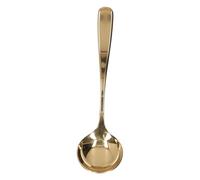 Eleage Cuchara para Catar café de Acero Inoxidable, Diseño Ergonómico para Degustar café y Servir Postres, 6,1x1,77 Pulgadas (Oro)