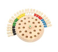 Eleage Juego de Ajedrez con Memoria para Niños, Divertido Juguete de Desarrollo Lógico de Educación Temprana de Madera, 24 Uds. (Conjunto estándar)