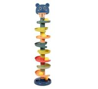 Eleage - Juego de pelota rotativa con función de tiro de baloncesto, juguete educativo apilable, juego competitivo interactivo para e hijos, regalo (9 Schichten mit 9 Golfs