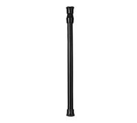 Eleage Kit de Barra de Cortina Negra Ajustable, Varilla de Tensión de Resorte Telescópica para Cocina, Baño, Armario, Acero de Alto Carbono, Negro, 25-90cm (30-50 varilla fina de 1,3 cm de diámetro)