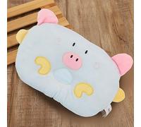 Eleage Linda Almohada con Forma de Animal de Cerdo de Dibujos Animados para Comodidad de Perros y Gatos, Material de Tela Duradero, Protege la Columna Cervical, Disponible en Rosa, Amarillo y Azul