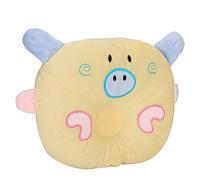 Eleage Linda Almohada con Forma de Animal de Cerdo de Dibujos Animados para Comodidad de Perros y Gatos, Material de Tela Duradero, Protege la Columna Cervical, Disponible en Rosa, Amarillo y Azul