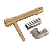 Eleage Llave de Acoplamiento Rápido G3/4 Llave de Válvula de Agua de Acero Inoxidable y Latón Duradero para una Fácil Configuración del de Riego