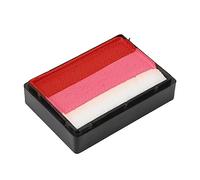 Eleage Paleta de Pastel Dividida de Maquillaje de 3 Colores para Pintar Fácilmente la Cara y el Cuerpo Disfraz de Halloween 30 G (10)