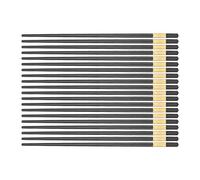 Eleage Palillos de Fibra de Vidrio, Herramienta de Comedor Reutilizable Antideslizante de 9,5 Pulgadas para Cocina Asiática, 10 Pares