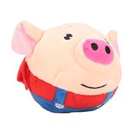 Eleage Pelota para Mascotas Que Rebota de Felpa de Cerdo de Dibujos Animados, Juguete Interactivo Electrónico Recargable por USB, Pelota de Juego Motorizada con Canto de Sonido Lavable