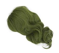 Eleage Peluca Corta Verde Peluca Rizada Transpirable Ajustable para Fiestas Temáticas Eventos de Cosplay Pelo Sintético de Alta Temperatura 1 Unidad