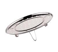 Eleage Rejilla para Cocinar Al de Acero Inoxidable, Diseño Multifuncional para Cocinar Verduras y Bollos, 3 Patas, Duradera, 1 Unidad (Tamaño M 22 cm/8,7 pulgadas)