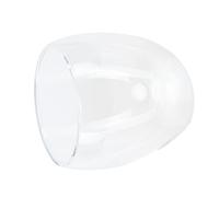 Eleage Taza de Leche Transparente, Taza de café Resistente Al Calor de 2 Capas para el Hogar, Exquisito Vidrio de Borosilicato, Perfecta para Vino y Whisky (250ml)
