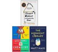 Eleanor Oliphant está completamente bien, lecciones de química, conjunto de colección de 3 libros de The Midnight Library