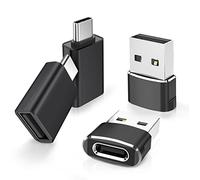 Elebase Adaptador USB C a USB&Tipo-C Macho a USB A 3.0 Hembra con OTG para iPhone 17 Pro 4-Pack,Thunderbolt 4 Conversor Cable Cargador para iPhone 16 15 14,iPad Air,Samsung S25,M56,M55,Apple Watch 11