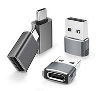 Elebase Adaptador USB C a USB&Tipo-C Macho a USB A 3.0 Hembra OTG 4-Pack,Thunderbolt 4 Conversor Cable Cargador para iPhone 17 17e 16 15 14,iPad Air,Samsung S25,M56,M55,Z Fold Flip 7,AirPods 4 Pro 3