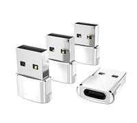 Elebase Adaptador USB C Hembra a USB Macho 4 Pack,Tipo C Female to A Male Adapter Cable Cargador para i/Phone Apple Watch 8 9,12 15 13 14,AirPod,iPad Mini 6 Air 4 5,Samsung Galaxy S22 S23 S24,A73 A54