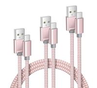 Elebase Cable Cargador iPhone 17 16 Pro Max 0.5/1/2/M,Cable CarPlay Carga Rápida USB-A a Tipo C,Cargando Auto USBC para Apple 15 16e,AirPods 3,iPad Air 4 5 Mini 6,Samsung Galaxy S25,Z Flip Fold