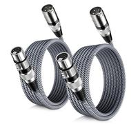 Elebase Cable Micrófono XLR 9 Metros 2 Pack,Cables Canon XLR Macho a Hembra