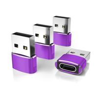 Elebase para Apple Watch SE 3 Adaptador,USB C Hembra a USB Macho 4 Pack,Conversor Cable Cargador Tipo A para iWatch 11 10,iPhone 17 16 15 Plus Pro MAX,iPad 8 8th 9 9th 10th Air 4th 5 5th Mini 6 6th