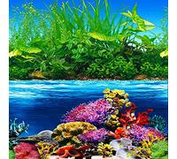 ELEBOX nuevo 20" x 48" tanque de pescado fondo papel papel papel pintado 2 caras colorido algas agua plantas acuario fondo imagen