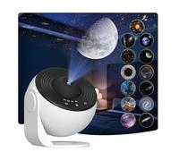 Elec3 Proyector de Estrellas, proyector de planetario para Dormitorio, luz Nocturna de Galaxia Ultra Transparente con 12 Discos de Galaxia reemplazables 4K, rotación de 360 Grados, luz de Cielo Real