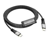 Elecan Cable de transferencia USB 3.1 de alta velocidad de PC a PC de 6 pies para Windows y macOS, cable puente de enlace de sincronización directa de datos USB C a C con software integrado, para