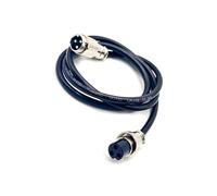 Elecbee 10pcs GX16 Aviation Connector 3pin recto macho a recto hembra Butt-Joint Type with 1M Cable Butt-Joint Type IP55 Waterproof for Industrial & Electronic wiring