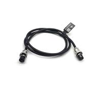 Elecbee 10pcs GX16 Aviation Connector 4pin recto hembra a recto hembra Butt-Joint Type with 1M Cable Butt-Joint Type IP55 Waterproof for Industrial & Electronic wiring