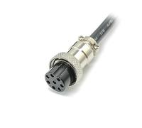 Elecbee 10pcs GX16 Aviation Connector 8pin recto hembra a recto hembra Butt-Joint Type with 1M Cable Butt-Joint Type IP55 Waterproof for Industrial & Electronic wiring